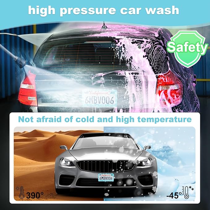 QUANQIUFEI 2 Pack Bling License Plate Frames for Women, Sparkly Rhinestone Diamond Car Accessories with Glitter Crystal Caps (Lake Blue)