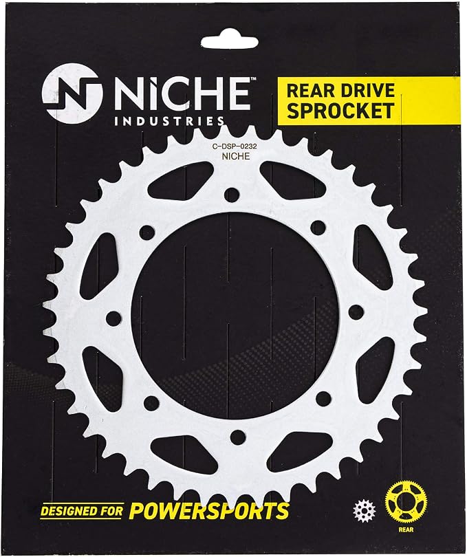 NICHE Drive Sprocket Chain Combo for Kawasaki KLR650 Front 15 Rear 43 Tooth 520V O-Ring 106 Links