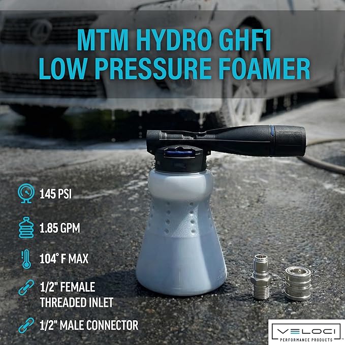 Veloci Performance MTM Hydro GHF1 Low Pressure Garden Hose Foamer