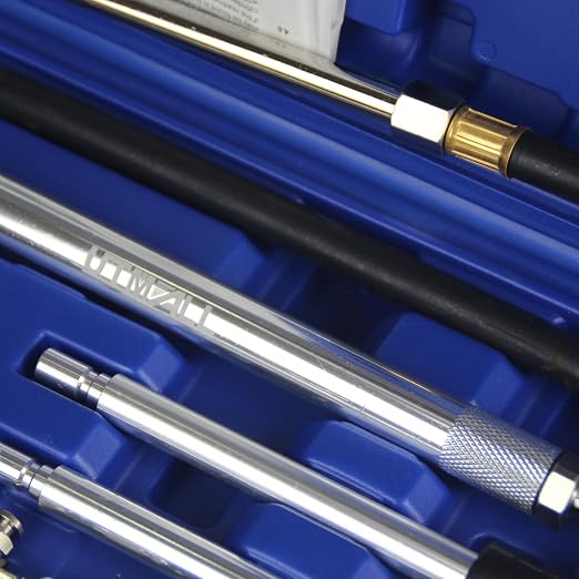 AUTO Tools Petrol Gasoline Engine Cylinder Compression Tester Kit with M10 M12 M14 M16 M18