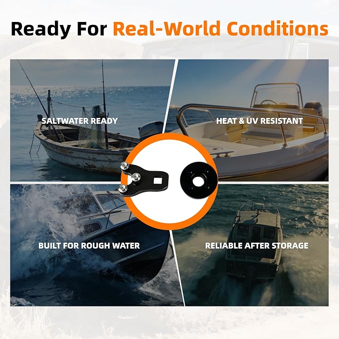Trim Piston Repair Seal Kit with Wrench, Compatible with Evinrude Johnson E-Tec 60HO 75 90 90HO 115 130 HP Outboard Engines, Fits 3 & 4 Cylinder Single Ram Trim Units, Replaces 5008985 352932 5008773