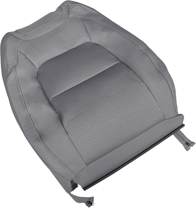 Driver Bottom & Top Back Cloth Dark Ash Gray Seat Cover, Driver Side Seat Cover Fit for 2015-2022 Chevy Colorado LT/GMC Canyon SLT