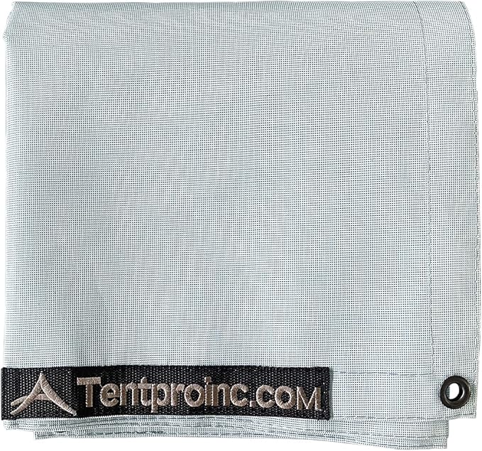 Tentproinc RV Awning Side Sun Shade 9'X7' (Gray) Mesh Screen Sunshade Complete Kits Motorhome Camping Trailer Canopy UV Blocker - 3 Year Warranty