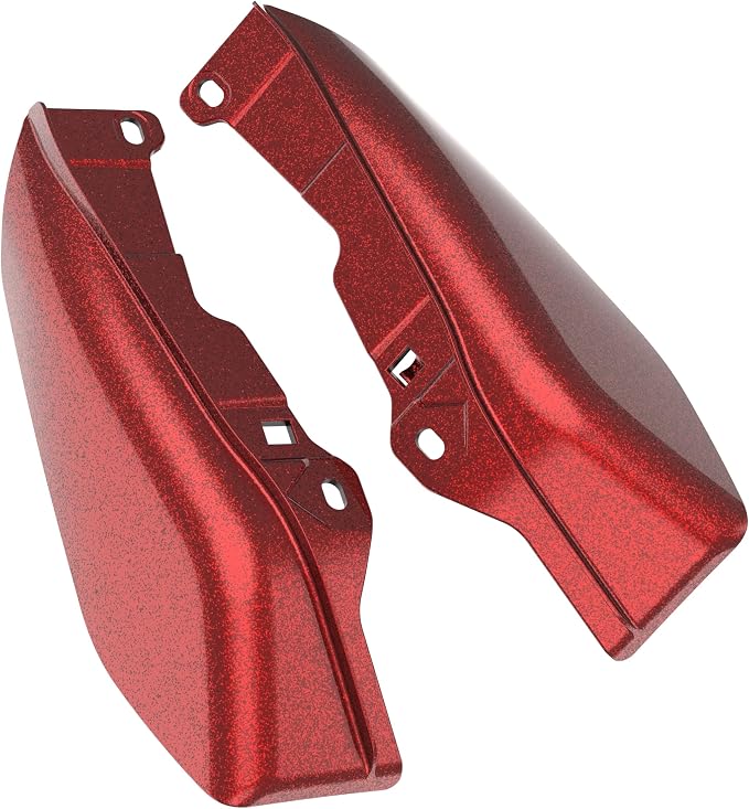 Color - Matched Mid Frame Air Deflectors Heat Shield, Perfectly Fit for Harley Touring Models 2009-2026 Hard Candy Hot Rod Red Flake