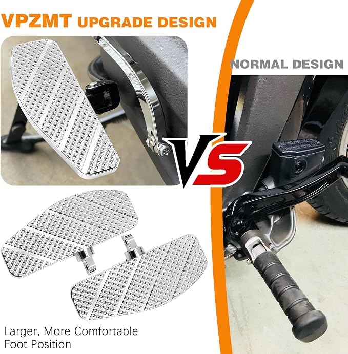 Rider's Mini Floorboard Front Footpegs for 2018-2025 Harley Davidson FX Softail Breakout, Street Bob, FXDR 114, Fat Bob, Low Rider, Low Rider S/ST, Softail Standard, Slims