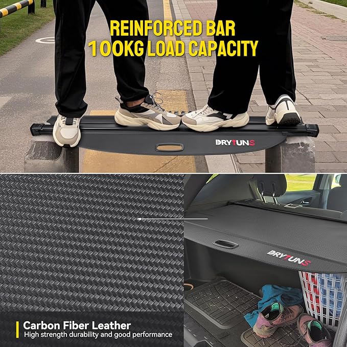 Cargo Cover for Chevy Equinox & GMC Terrain 2018-2024, Retractable Trunk Cover Privacy Shade, Not for EV Model