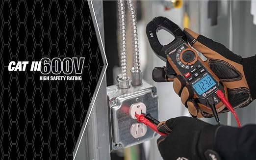 Southwire - 65031640 CLAMP METER, 400A AC/DC 21530T,Black/Brown