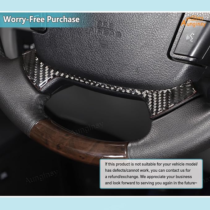 Aunginsy Central Control Steering Under Panel Trim Strip Compatible with Toyota Tundra 2007-2013 Real Carbon Fiber Center Console Steering Lower Panel Decorative Sticker Protection Cover Accessories