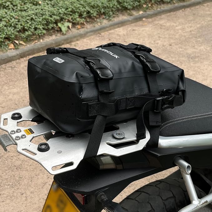 8-10L Waterproof Motorcycle Bumper Bag Motor Crash Bar Bag Side Frame Pannier Bag Dry Bag with Shoulder Strap - Essential Riding Gear for Motorcycles