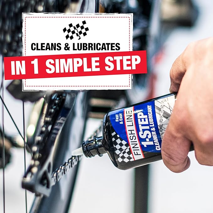 Finish Line Speed Bike Degreaser 18-Ounce and 1-Step Cleaner Lubricant 17-Ounce Bundle