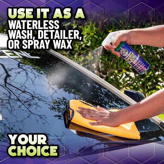 Chemical Guys Raging Rhino SmartOne 2 Pack With Storage Bag All In One Exterior Spray Microfiber Towels Giftable Waterless Wash And Quick Detail Set