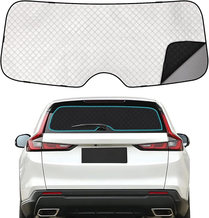ZATOOTO Rear Windshield Sunshade for Honda CR-V 2017-2022 Rear Windshield Sunshield Double Layer Design for Sunshade and Privacy Offer Great Visibility Sun Blocker Back Window Sun Shade for Honda CR-V