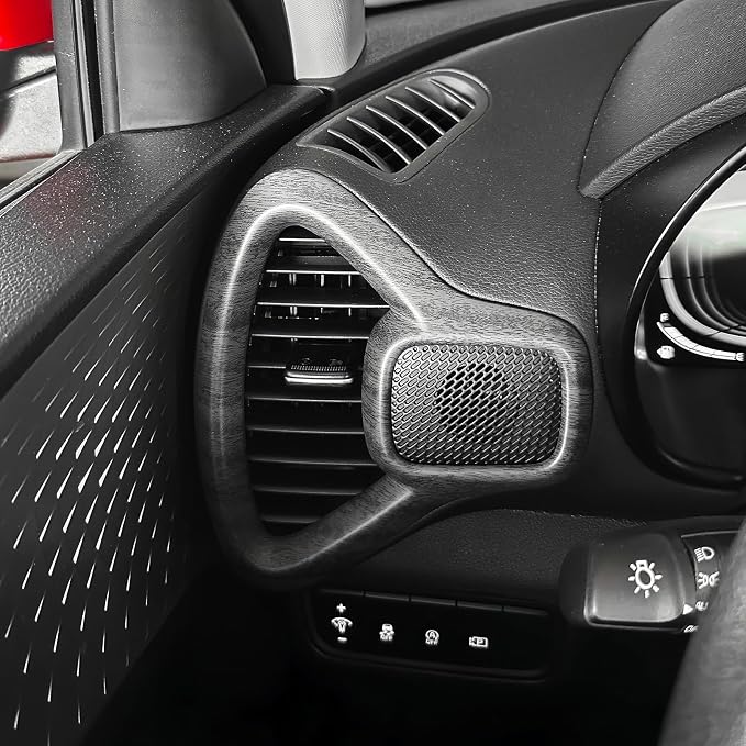 2PCS Dashboard Side Air Vent Trim Covers Compatible with Soul 2020-2026 Accessories (Wood Grain)