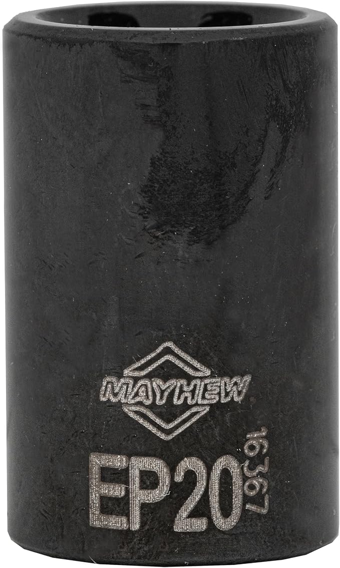 Mayhew Tools 16027 Inverted Torx Plus Socket Bit Set, 9-Piece, Black Oxide Finish, polished chrome