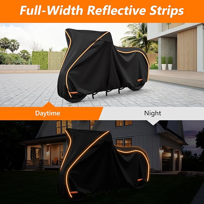 420D Motorcycle Cover for Sport Model Harley Davidson Sportster S, Sporster 883, Nightster Special, Superlow, Superlow 1200T, 1200 Custom,Outdoor Bike Cover Windproof Heavy Duty Waterproof Protection