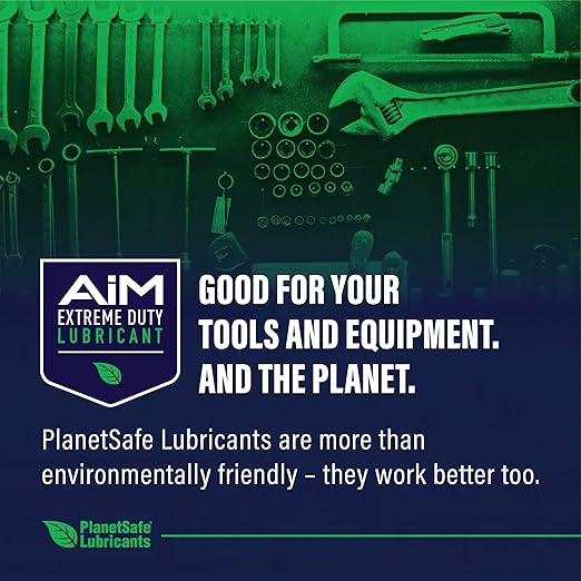 Planet Safe AIM Extreme Duty Lubricant 1oz- Made in The USA. Non-Toxic, Odorless, Multi-Purpose for Home, Garage, Doors, Hinges, Gym Equipment - Penetrates, Cleans, Lubricates, Protects, 3 in 1 Oil