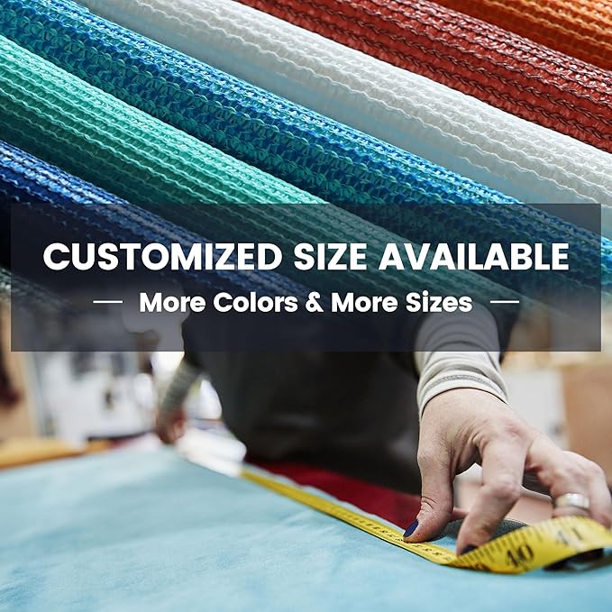 90% Sun Shade Cloth with Grommets, Customizing Outdoor Pergola Shade Cover, Heavy-Duty Mesh Tarp Patio Sun Screen for Lawn Garden Backyard, 10X23 FT, Grey