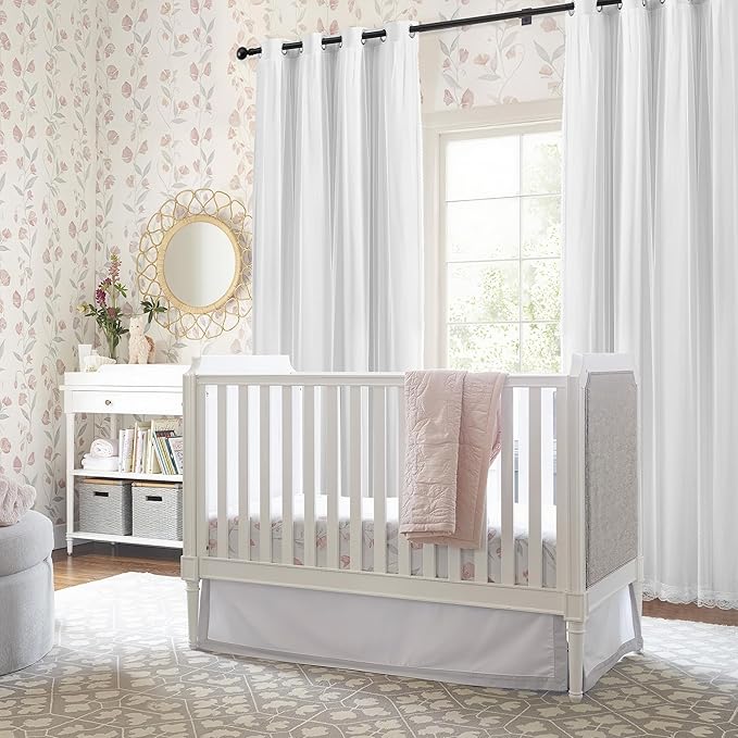 XiDi White Blackout Curtains with Sheer Overlay for Bedroom 84 Inches Long Mix & Match Double Layer Curtains Thermal Insulated Window Treatment White Drapes for Living Room 2 Panels Grommet Top 52x84