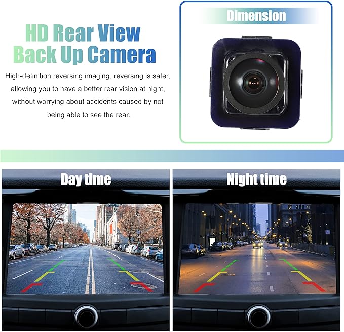 X AUTOHAUX Back Up Camera EL3T-19G490-AA Rear View Park Assist Reverse Camera with Pry Bar for Ford F-150 2011-2014