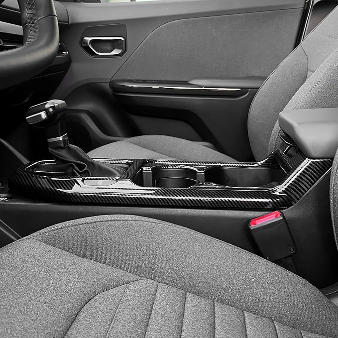 Gear Shift Panel Cover Trim Compatible with Kia K4 2025-2026 Accessories (Carbon Fiber Pattern)