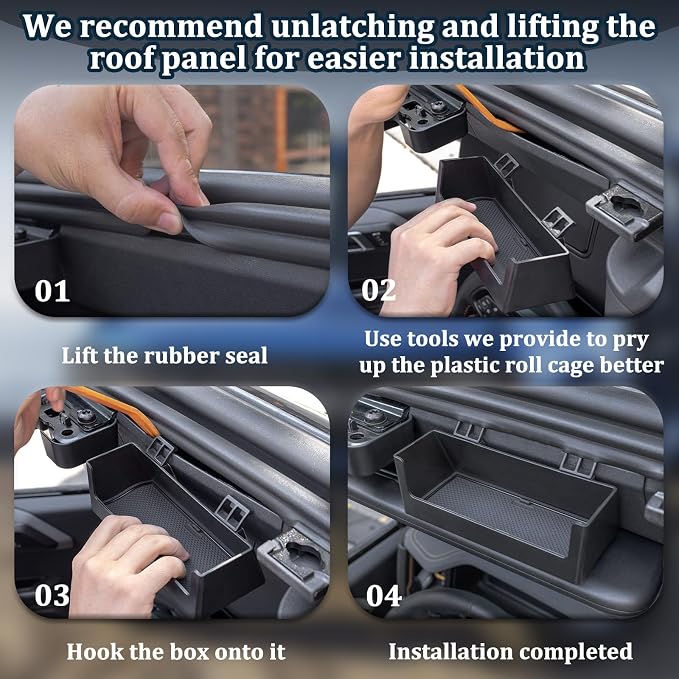 TOPINSTALL Sun Visor Sunglass Holder and Console Armrest Cover Compatible with Ford Bronco 2021-2025 Accessories, Glasses Box Card Storage Organizer, Armrest PU Leather Protector Cover(Not for Sport)