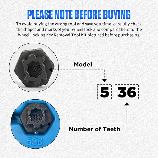 BELEY 22PCS Wheel Locking Nut Key Kit Compatible with VW Volkswagen VAG, Wheel Lock Nut Socket Adapter Set for Anti-Theft Lug Nuts