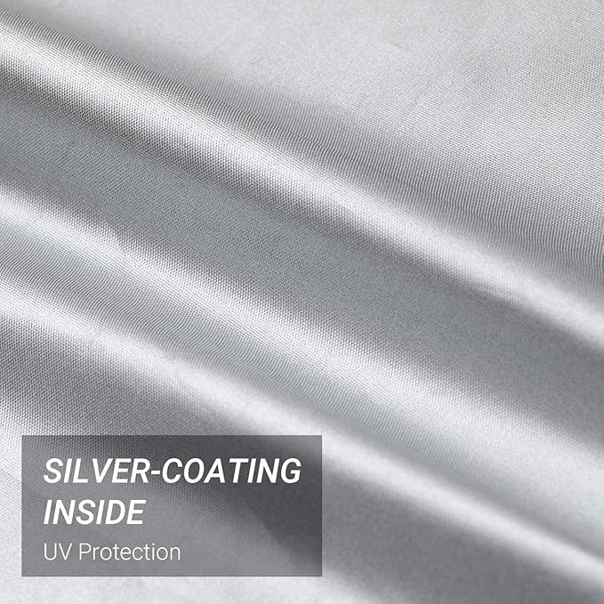 Favoto Bike Cover Waterproof Outdoor - Bicycle Cover Thicken Oxford Windproof Snow Rustproof with Lock Hole Storage Bag for Mountain Road City Beach Cruiser Bike, Silver