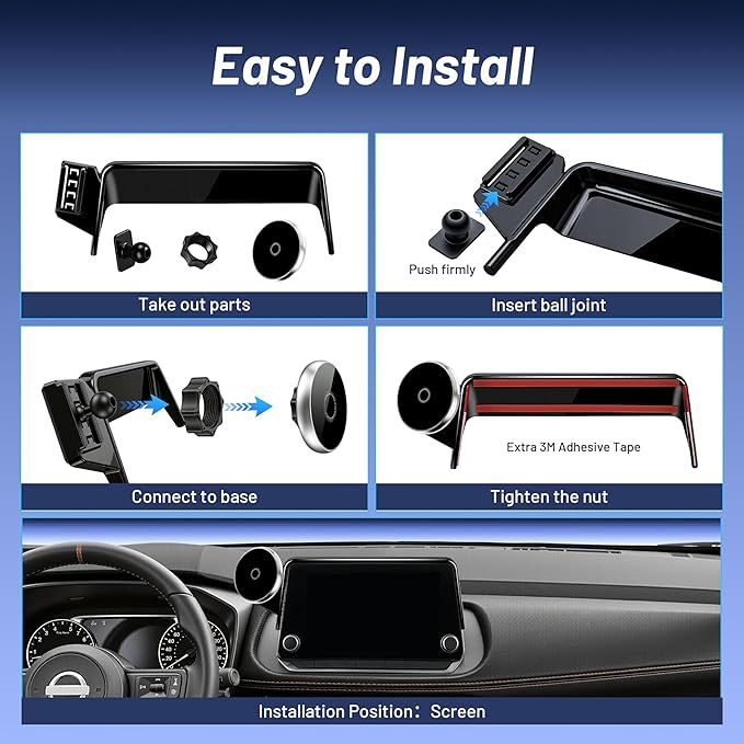 Phone Mount for Nissan Rogue (2021-2024 2025,8" Screen) / Altima (2019-25) / Sentra (2020-25),15W Wireless Charger,Magnetic Phone Holder,360°Magsafe Car Mount,2022 Nissan Rogue Accessories,Car Gifts