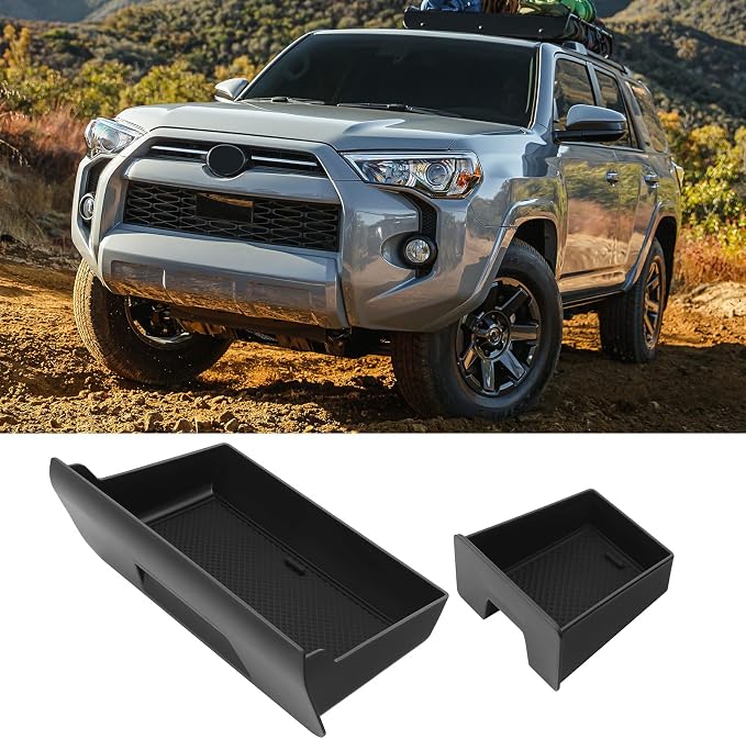 BIBLOZ Center Console Storage Drawer for Toyota 4Runner Accessories 2014-2022 2023 2024 Center Console Organizer Box Console Cubby Drawers 2PCS
