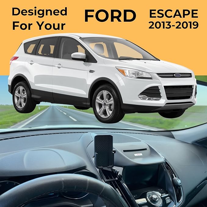 Phone Holder for Ford Escape 2013-2019 - Phone Mount - Gen 2 Ford Escape - Custom Made