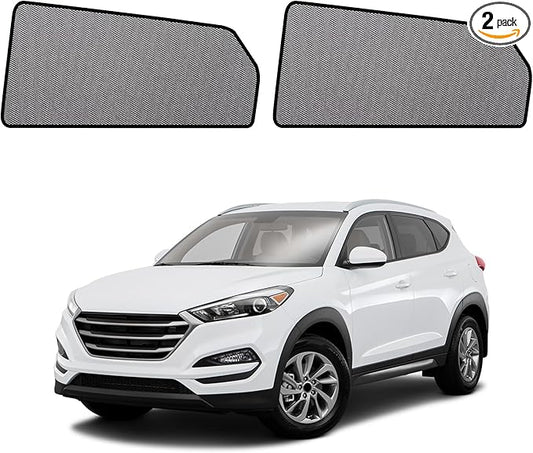 Car Window Shades for 2015-2020 Tucson - Rear Side Window Sun Shade for Baby, Breathable Mesh Car Privacy Window Covers, UV Protection and Heat Insulation for Road Trips, Napping, Camping