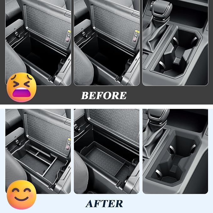 BIBIBO 3Pack for 2026 Toyota RAV4 Center Console Organizer 2026 Toyota RAV4 Console Armrest Tray+Cup Holder +Armrest Box Bottom Silicone Mat 2026 RAV4 Insert Organizer 2026 RAV4 Accessories