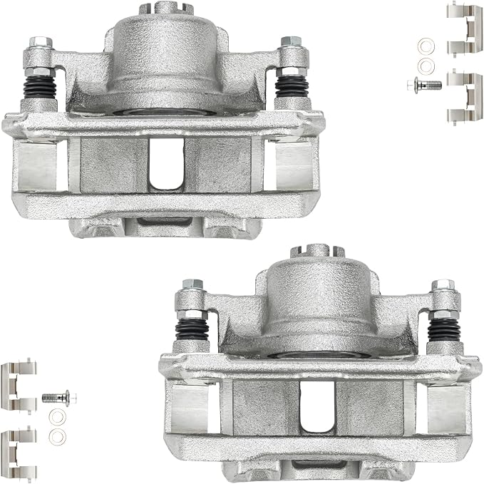 KAX 19B2584+19B2585 Brake Caliper Compatible with Honda Accord 2003-2012, Acura TL 1999-2008, Acura TSX 2004-2014, Acura RL 1999-2004, Acura CL 2001-2003, Front Disc Brake Caliper
