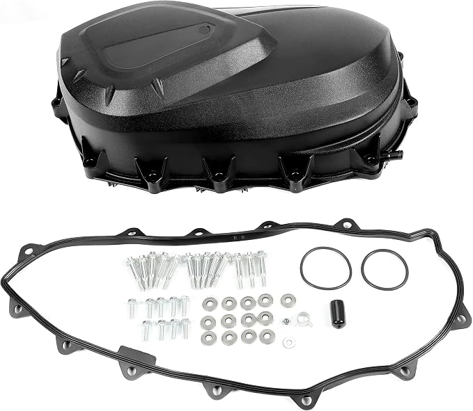 ALMULOO Outer Clutch Cover Compatible with 2007-2020 Can-Am Commander 800/1000 Outlander Renegade 500/570/800/850/1000 Replacement for 420611397 Black Plastic