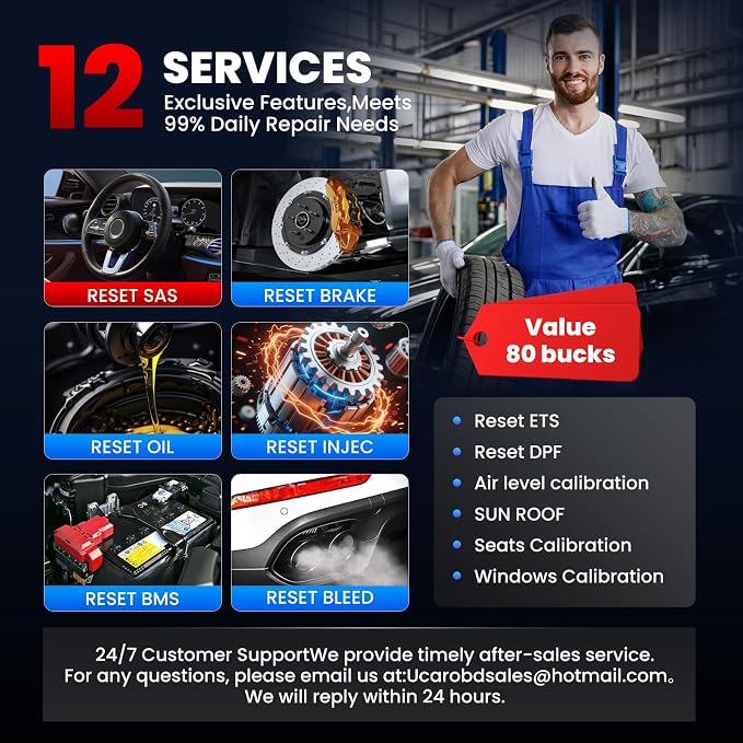 2026 Launch X431 Creader 5011 V2 TPMS Tool，TPMS Sensor (315+433MHz) Read/Activate/Relearn/Reset Scanner Tool,OBD2 Code Reader& 12 Hot Rests, Lifetime Free Update