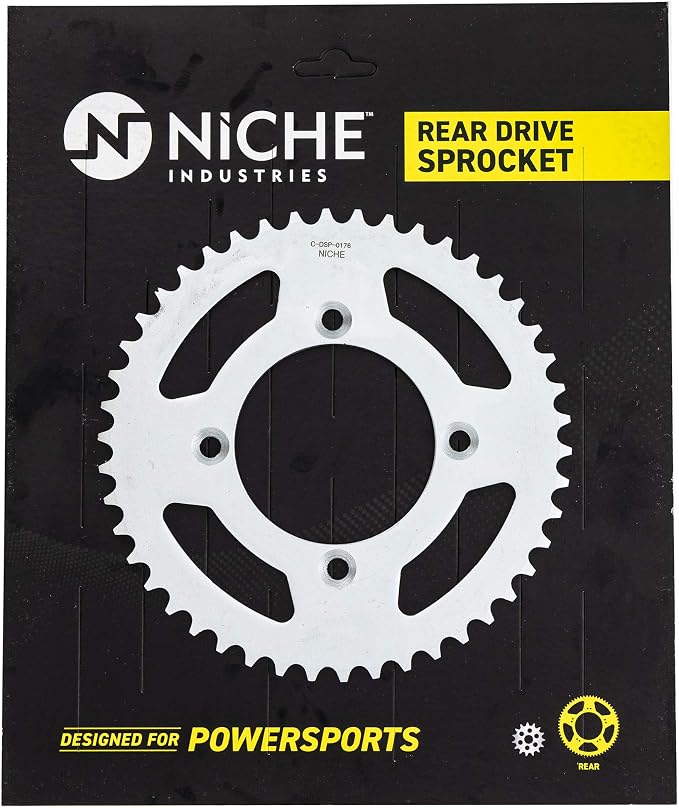 NICHE Drive Sprocket Chain Combo for Honda XR80R CRF80F Front 14 Rear 46 Tooth 420VM-X X-Ring 110 Links