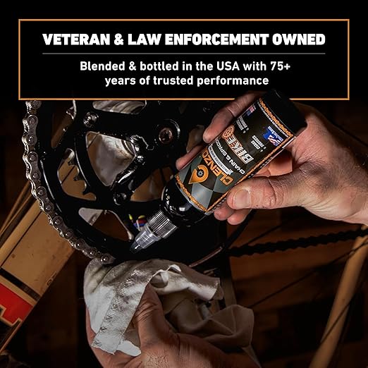 Clenzoil Chain & Sprocket 4 oz Bottle - Chain Cleaner, Lubricant & Rust Preventative - Cleaner Lubricant Protectant (CLP) - Wet Lube Application, Dry Lube Performance - for All Conditions