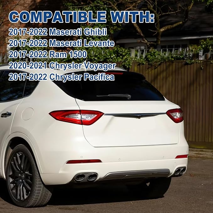 68144068AC Front Side Rear Backup Surround View Camera Compatible with Chrysler Pacifica Voyager Ram 1500 Maserati Ghibli Levante