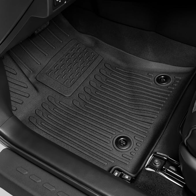 Floor Mats for Toyota Corolla 2014-2019, All Weather Floor Mats Trunk Cargo Liner and Door Sill Guards Accessories, Full Coverage Set (Fit Sedan Models)