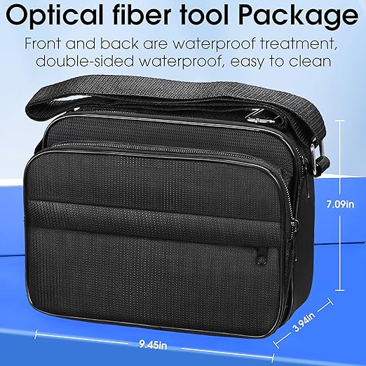 Fiber Optic Termination Tool Kit FTTH Cable Cold Welding Tool Set with X5 Grey Optical Fiber Cleaver with FC-LC Adapter D7 OPM