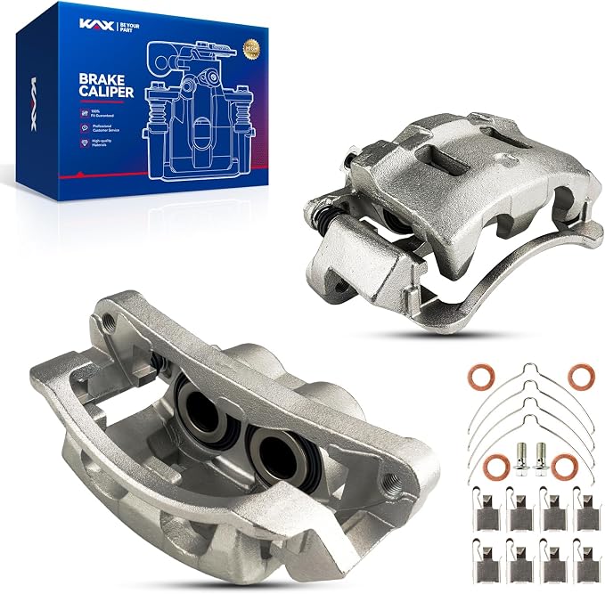 KAX Disc Brake Caliper Assembly Fit for F250 Super Duty 1999-2004, F350 Super Duty 1999-2004, Excursion 2000-2005, Front Side