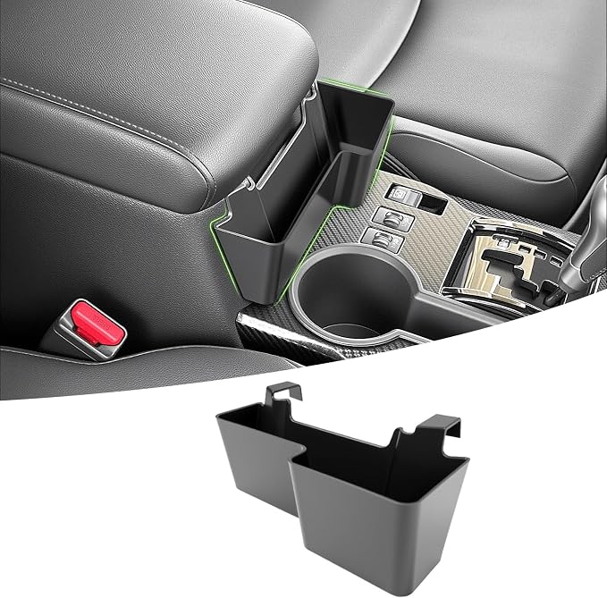 Center Console Organizer for 2010-2024 Toyota 4Runner Upgraded Hanging Armrest Box Extra Storage Space Tray for 4 Runner Interior Accessories(Fit 10-24/Hanging Organizer)