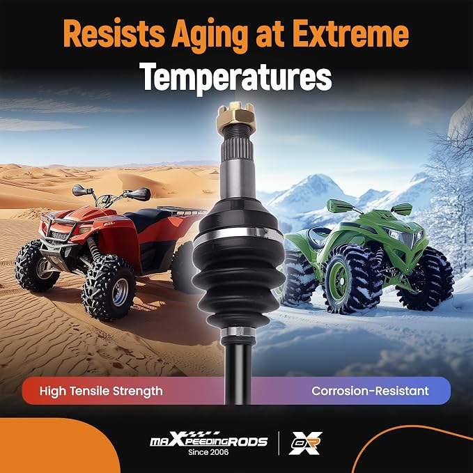 maXpeedingrods CV Axle Shaft Assembly for Arctic Cat 400 450 500 550 650 700 1000 Thunder Cat 2004-2014, Rear Left and Right Side 1502-938, 0502-811
