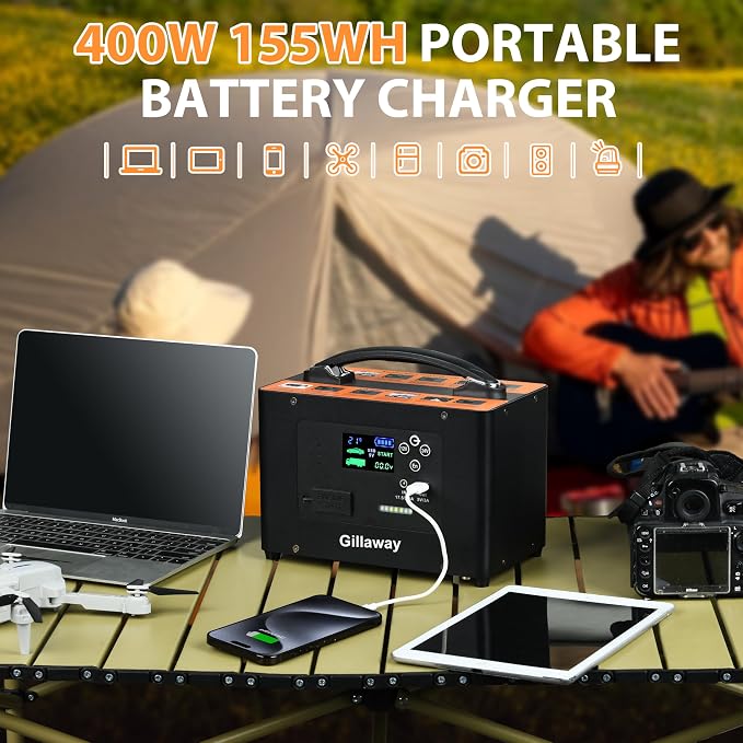 Gillaway 10000A Jump Starter, 24V 155WH Car Jump Starter Battery Pack for All Gas & All Diesel Engine, Portable Truck Jump Starter, Power Station for Camping Essentials, Portable Power Bank (V10-1)