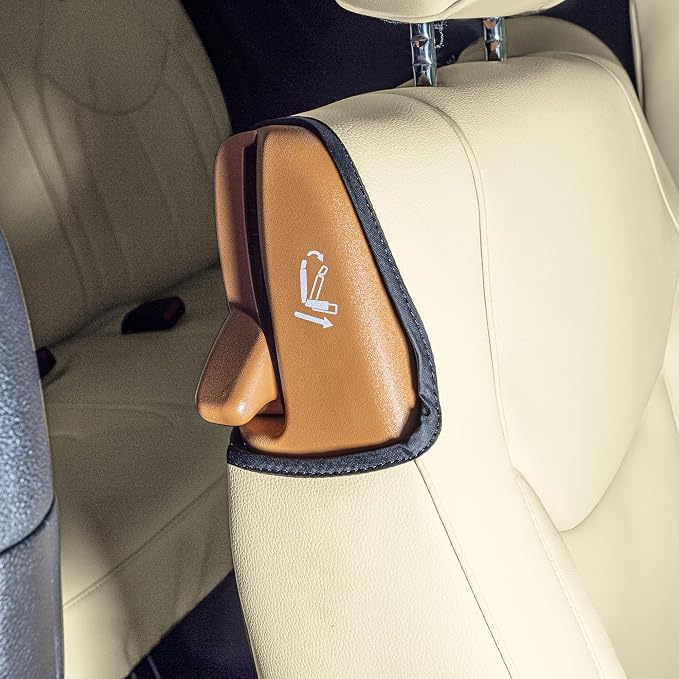 FH Group Custom Fit Car Seat Cover Specefically Made for Chrysler Pacifica 2017-2024 - 2nd Row Set Hybrid, Faux Leather, Solid Beige