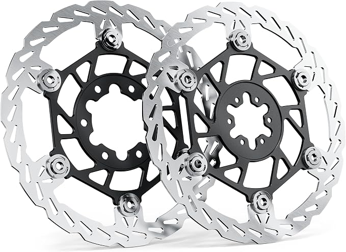 Floating Disc Brake Rotor(220mm),Aircraft Aluminum Core,Stainless Steel MTB Brakes Rotors with 6-Hole,Thickness 2.3mm,High Performance for Talaria Sting R MX3,MX4(1 Set)