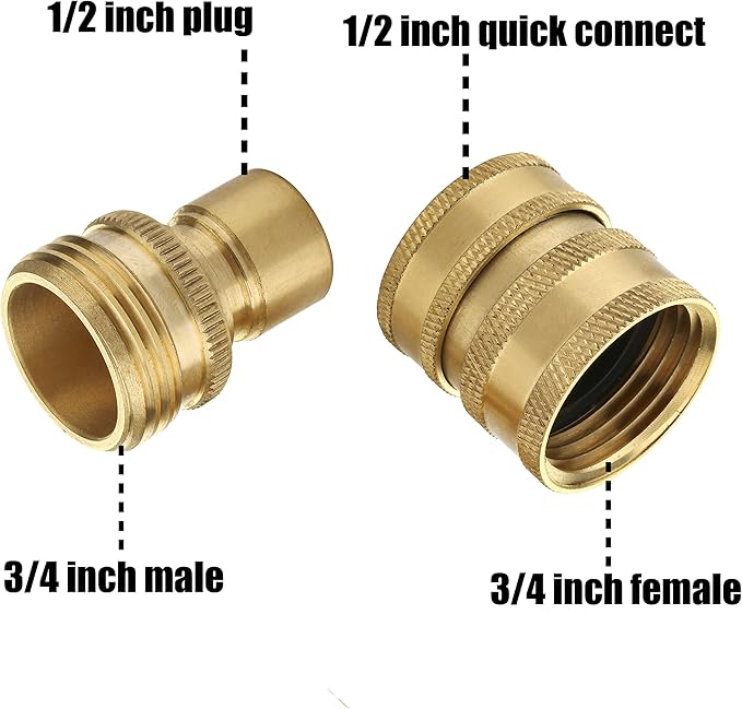 M MINGLE Ultimate Pressure Washer Adapter Set, Foam Cannon for Pressure Washer with Dual-Connector Tool