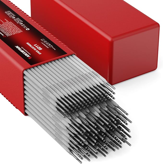 ARCCAPTAIN E6011 Welding Rod 3/32" 10LB Carbon Steel Welding Sticks Electrodes, Welding Rods ARC Welding Equipment