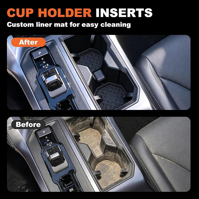 For 2026 Toyota RAV4 5PCS Double Layer Center Console Organizer Tray&Cup Holder&Console Silicone Protective Mat, 6th Gen Hybrid&Plug-in Hybrid Interior Accessories - Not for Limited