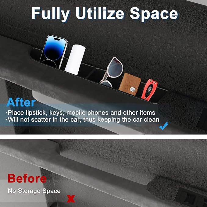 2Pcs Door Cubby Compatible with Honda Element，Door Side Storage Box, Front Door Storage Pockets, Suitable for Driver and Co-Pilot Seats, Increase Storage Space